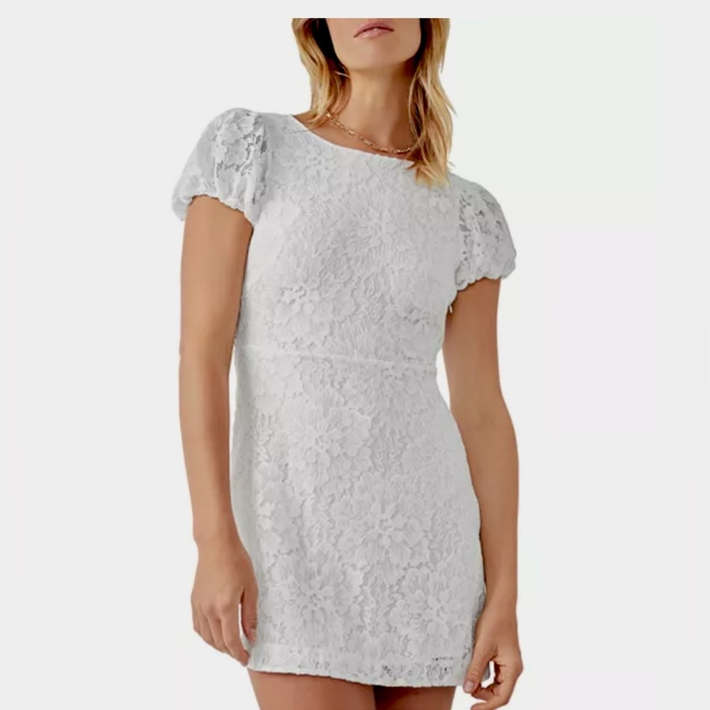 Free People White Lace Dress
